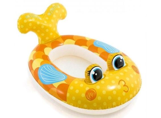Intex opblaasbaar kinderbootje | Gele vis