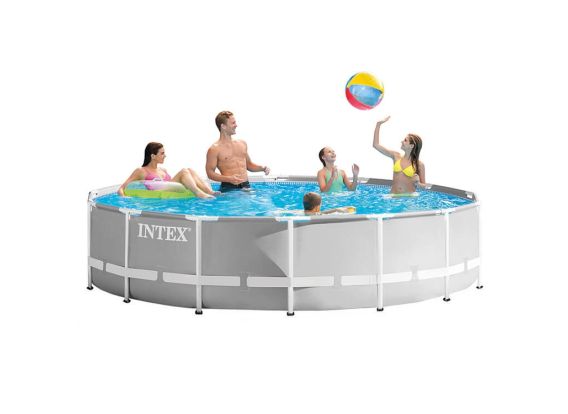 Intex zwembad 457 x 107 rond | Prism Frame met filterpomp