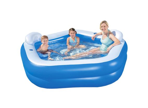 Bestway zwembad met opblaasstoeltjes | Family Fun