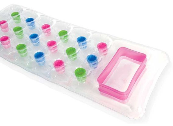 Transparante strandluchtbedden Roze