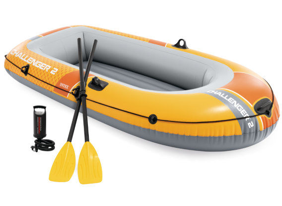 Intex Challenger 2 Set | Tweepersoons opblaasboot incl. peddels en pomp