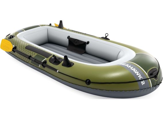 Intex Seahawk 2 Set | Tweepersoons opblaasboot met peddels en pomp