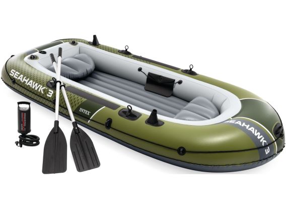 Intex Seahawk 3 Set | Driepersoons opblaasboot met peddels en pomp