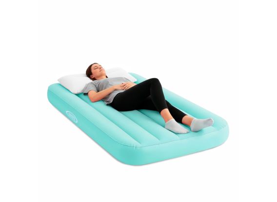 Intex Cozy Kidz kinderluchtbed - Mintblauw