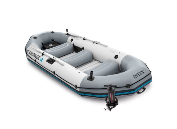 Intex Mariner 4 Set | Vierpersoons opblaasboot met harde bodem