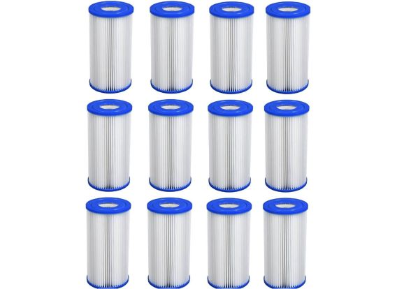 Filtercartridge A - set van 12 stuks | Voor Intex en Bestway filterpompen