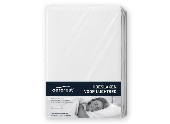 AeroRest hoeslaken voor 2-persoons luchtbed | 100% katoen | 152 x 203-210 cm