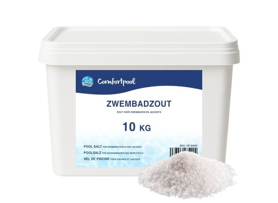 Zwembadzout 10 kg | Voor schoon zwembadwater | Geschikt voor Intex zoutwatersysteem | Comfortpool