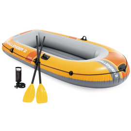 Intex Challenger 2 Set | Tweepersoons opblaasboot incl. peddels en pomp