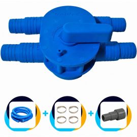 Comfortpool bypass kit voor zwembad warmtepomp | Complete set | Eenvoudig aansluiten en gebruiken | Incl. zwembadslangen