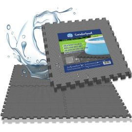 Comfortpool Zwembad Vloertegels Grijs - 80 stuks | Isolatie en bescherming | Zwembad ondervloer | 50 x 50 cm