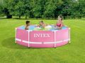 Intex Metal Frame zwembad 244 x 76 cm - roze