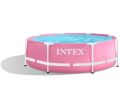 Intex Metal Frame zwembad 244 x 76 cm - roze