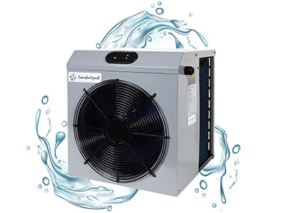 Verwarmd zwembadwater EasyHeat warmtepomp