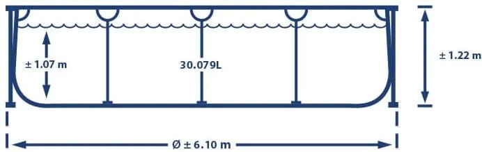 lijntekening Ultra Frame 488x122 Ultra Frame 488x122