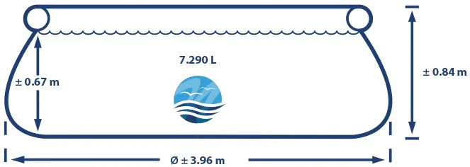 lijntekening Easy Set 396 x 76 Easy Set 396 x 76